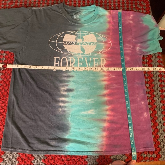 Wu-Tang Forever Tie Dye Short Sleeve Hip Hop Band T Shirt Mens Size M Medium - Picture 7 of 7